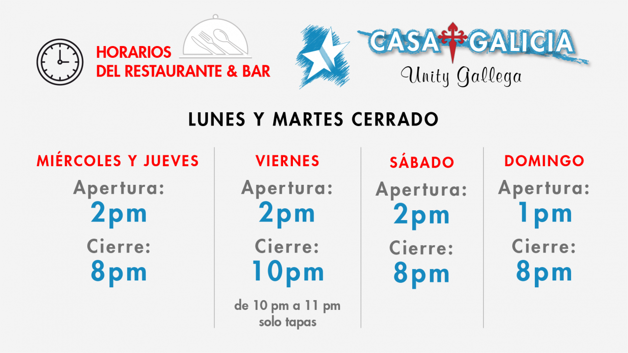 Horario Restaurate 2025