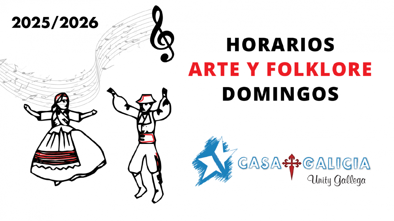Horario clases Arte y Folklore 2025/2026