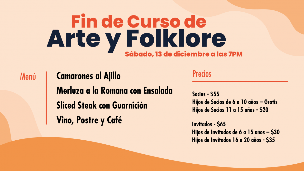 Fin de Curso de Arte y Folklore