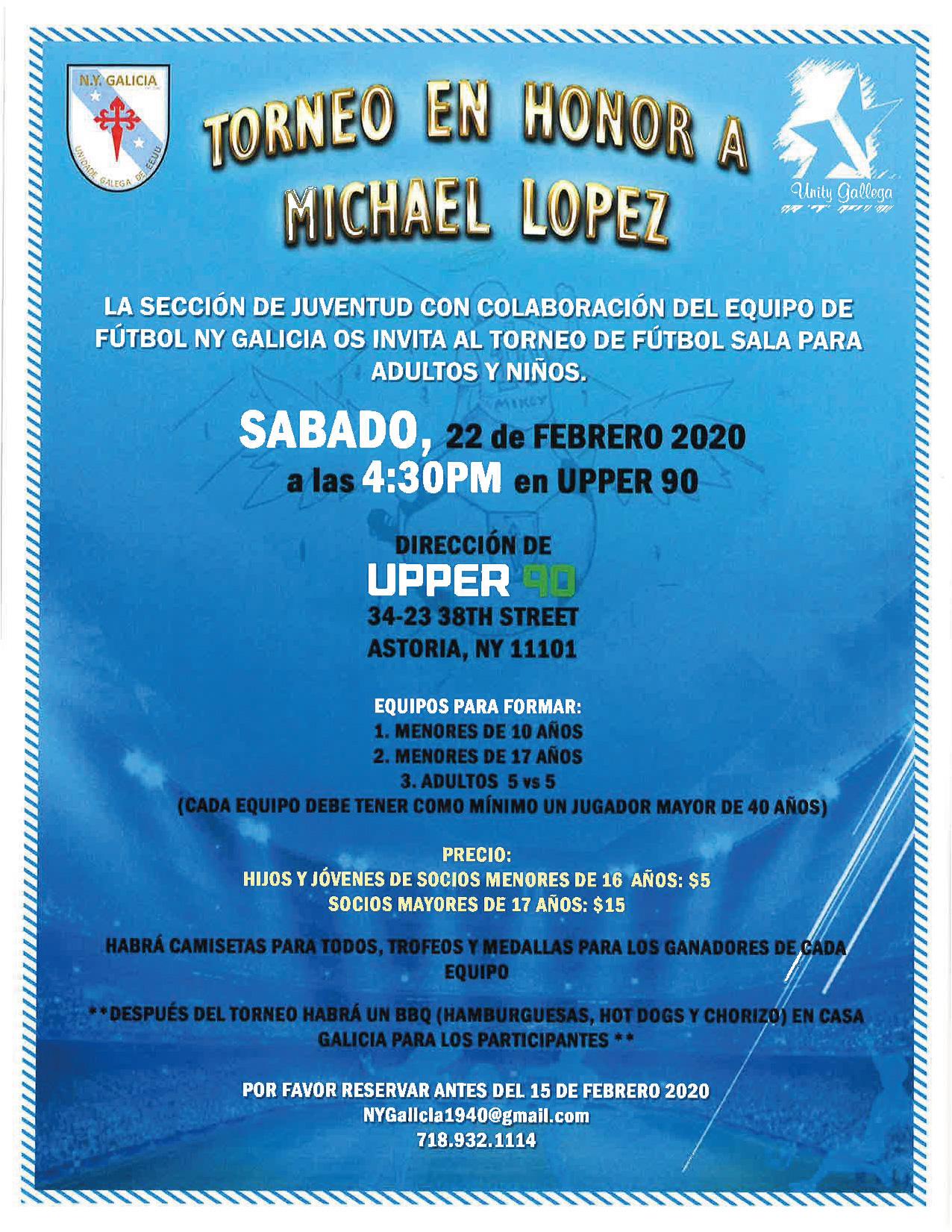 Torneo en honor a Michael López