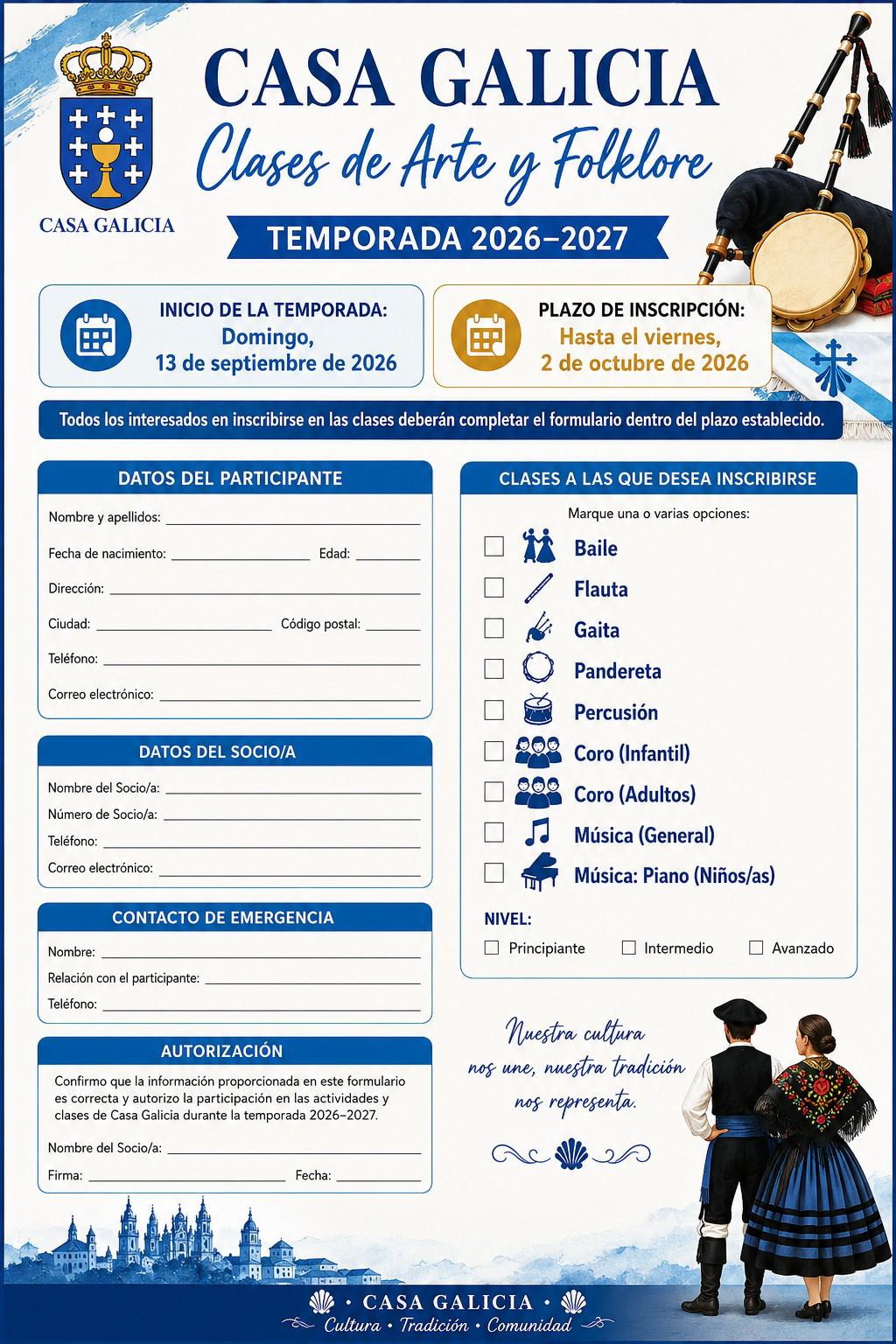 Clases de Arte y Folklore
